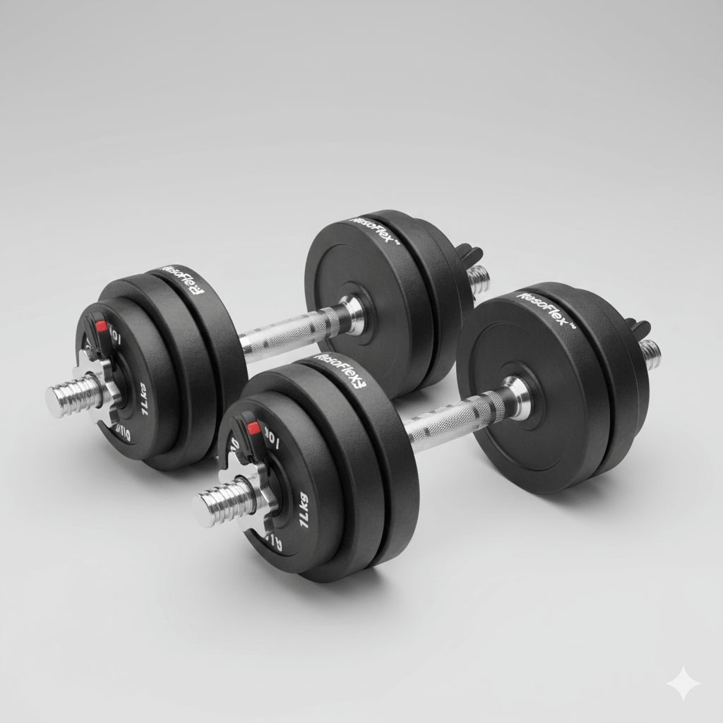 ResoFlex Pro Loadable Adjustable Dumbbells Pair